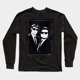 THE BLUES BROTHERS (Black and White) Long Sleeve T-Shirt